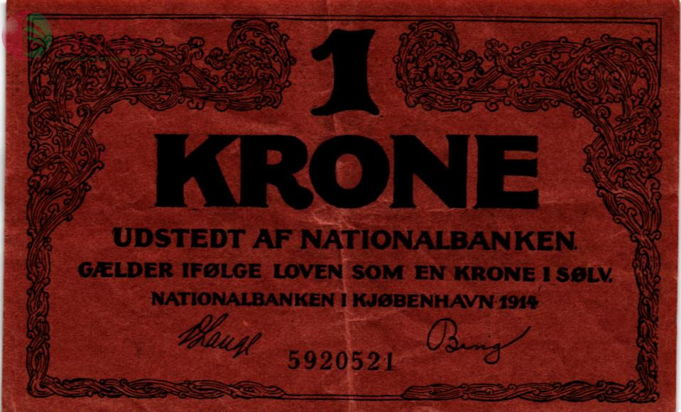 ДАНИЯ 1 КРОНА 1