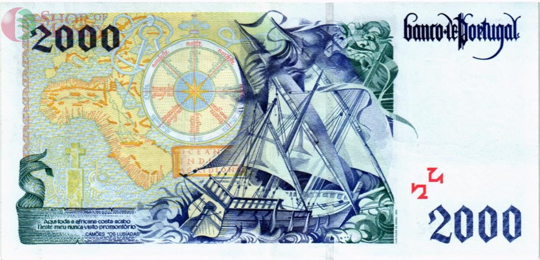 ПОРТУГАЛИЯ 2000 ЭСКУДО 2