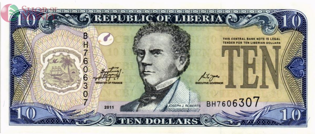 ЛИБЕРИЯ 10 ДОЛЛАРОВ 1