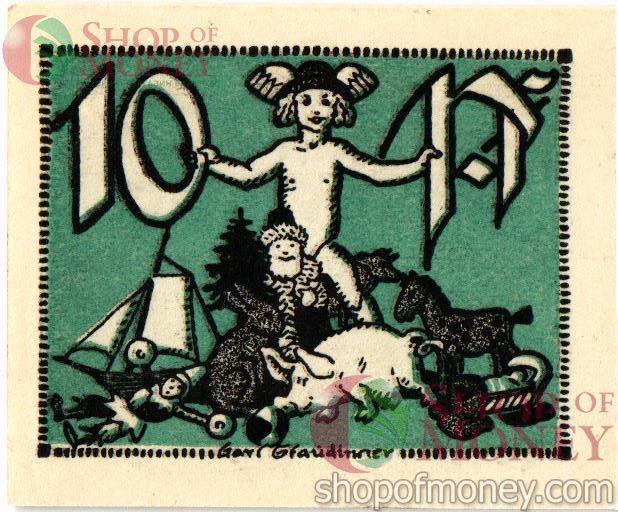 ГЕРМАНИЯ 10 ПФЕННИГОВ (НОТГЕЛЬД) 2