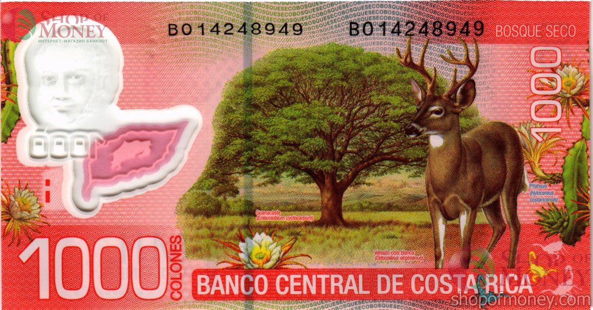 КОСТА-РИКА 1000 КОЛОН 2