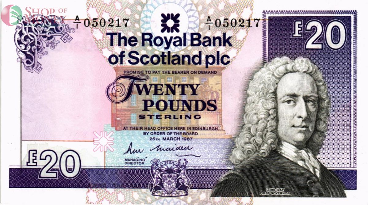ШОТЛАНДИЯ 20 ФУНТОВ 1