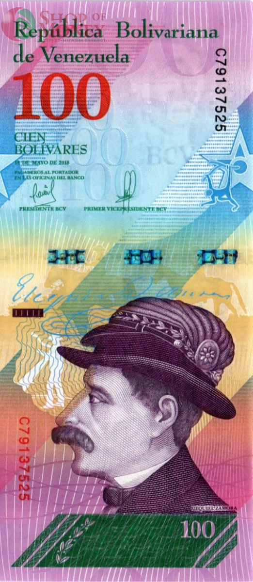 ВЕНЕСУЭЛА 100 БОЛИВАР (18.05.2018) 1