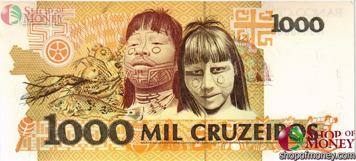 БРАЗИЛИЯ 1000 КРУЗЕЙРО 2