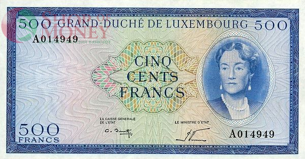 ЛЮКСЕМБУРГ 500 ФРАНКОВ 1