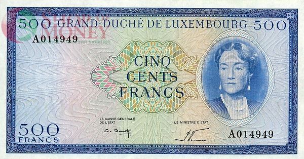 ЛЮКСЕМБУРГ 500 ФРАНКОВ 1