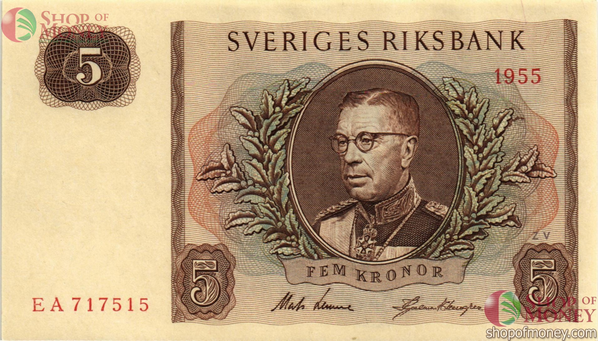 ШВЕЦИЯ 5 КРОН 1