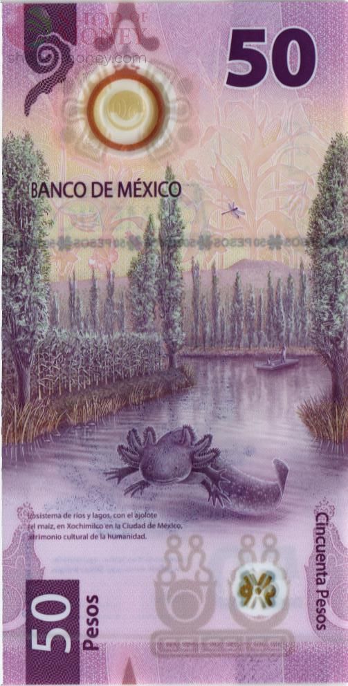 МЕКСИКА 50 ПЕСО (НАДПЕЧАТКА) 2