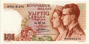 БЕЛЬГИЯ 50 ФРАНКОВ 1