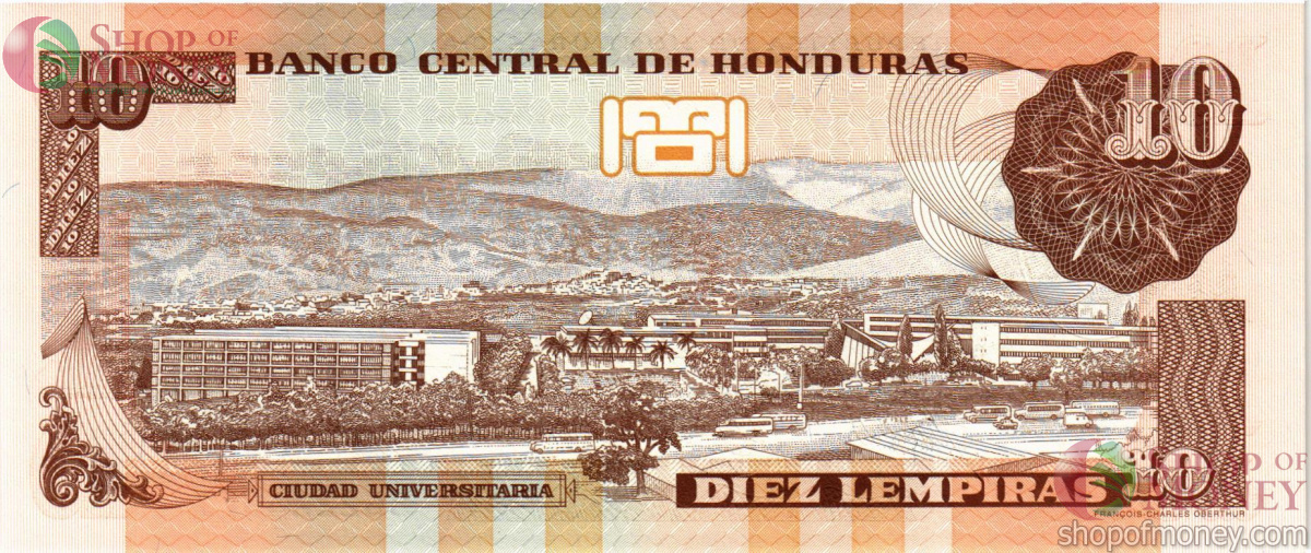 ГОНДУРАС 10 ЛЕМПИР 2