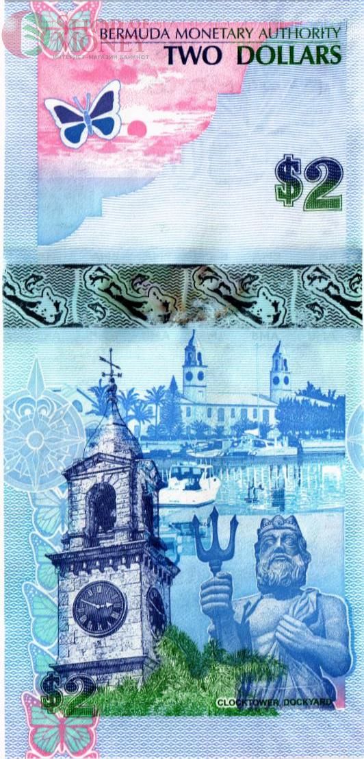 БЕРМУДСКИЕ ОСТРОВА 2 ДОЛЛАРА 2