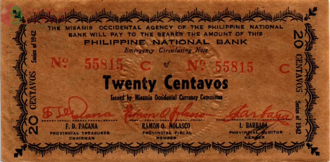 ФИЛИППИНЫ 20 СЕНТАВОС (N58) 1