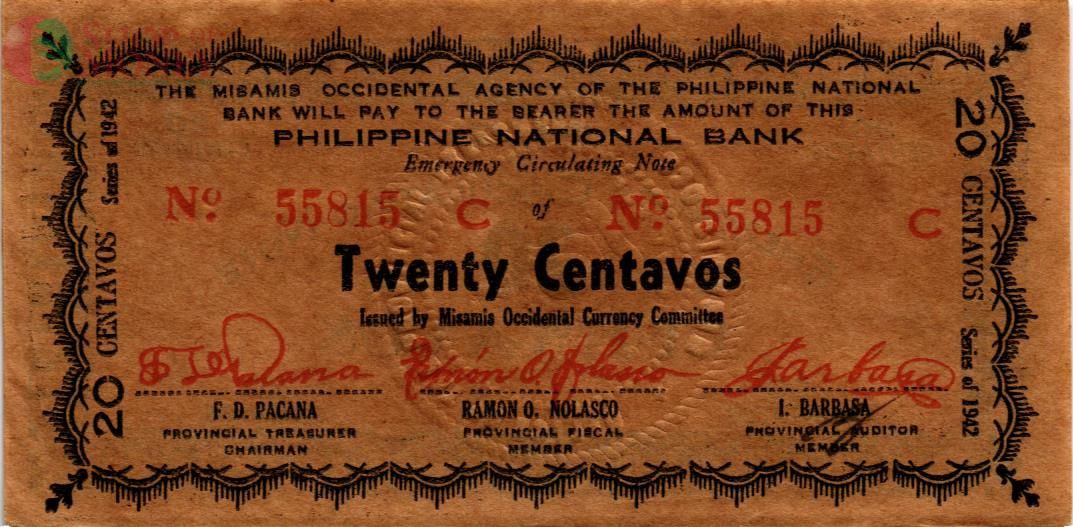 ФИЛИППИНЫ 20 СЕНТАВОС (N58) 1