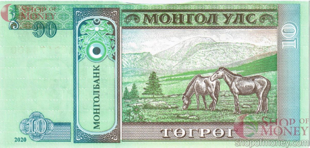 МОНГОЛИЯ 10 ТУГРИКОВ 2