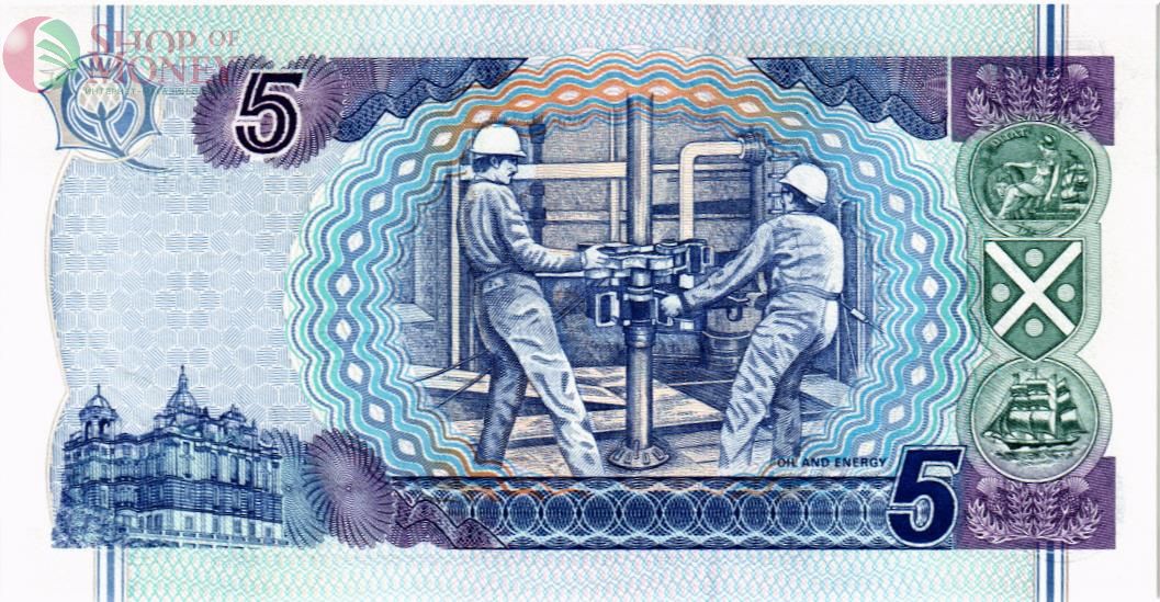 ШОТЛАНДИЯ 5 ФУНТОВ (BANK OF SCOTLAND) 2