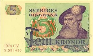 ШВЕЦИЯ 5 КРОН 1