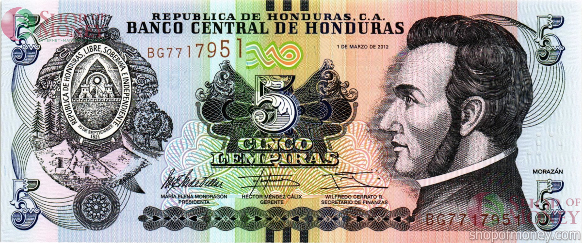 ГОНДУРАС 5 ЛЕМПИР 1