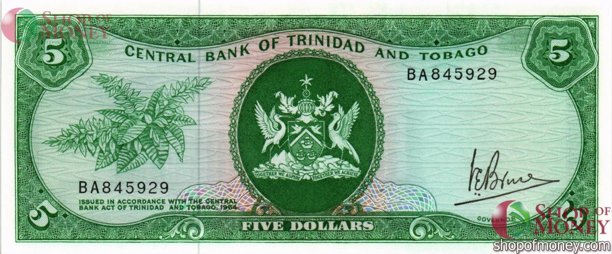 ТРИНИДАД И ТОБАГО 5 ДОЛЛАРОВ 1