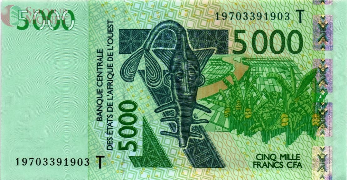 WAS - ТОГО 5000 ФРАНКОВ (T) 1