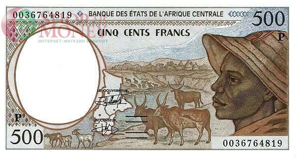 CAS - ЧАД 500 ФРАНКОВ (P) 1