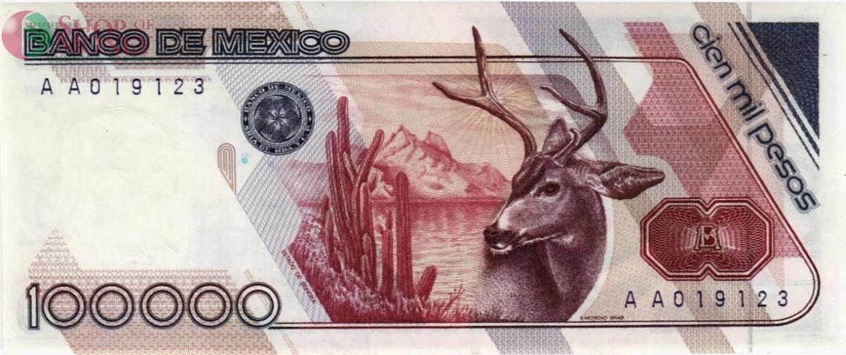МЕКСИКА 100000 ПЕСО 2