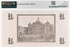 ШОТЛАНДИЯ 1 ФУНТ (PMG - GRADE 66) 2
