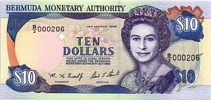 БЕРМУДСКИЕ ОСТРОВА 10 ДОЛЛАРОВ 1