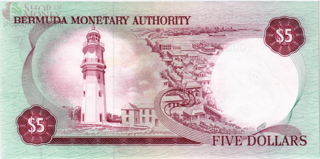 БЕРМУДСКИЕ ОСТРОВА 5 ДОЛЛАРОВ 2