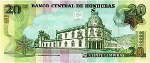 ГОНДУРАС 20 ЛЕМПИР 2