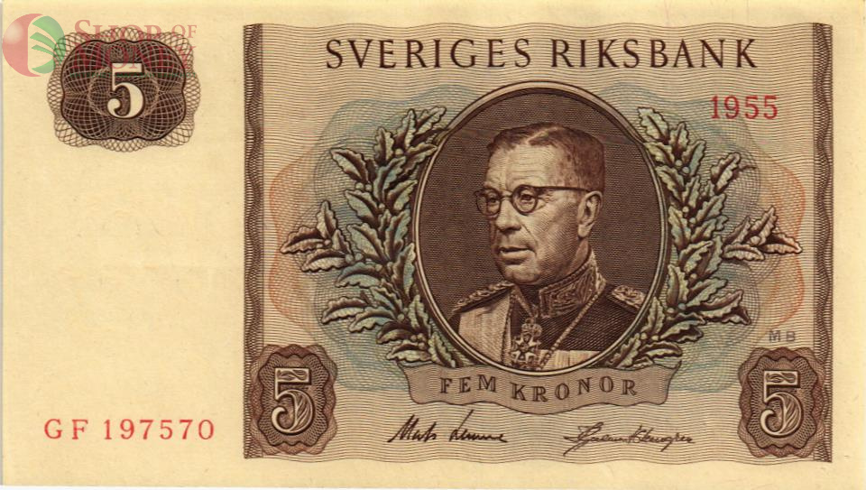ШВЕЦИЯ 5 КРОН 1