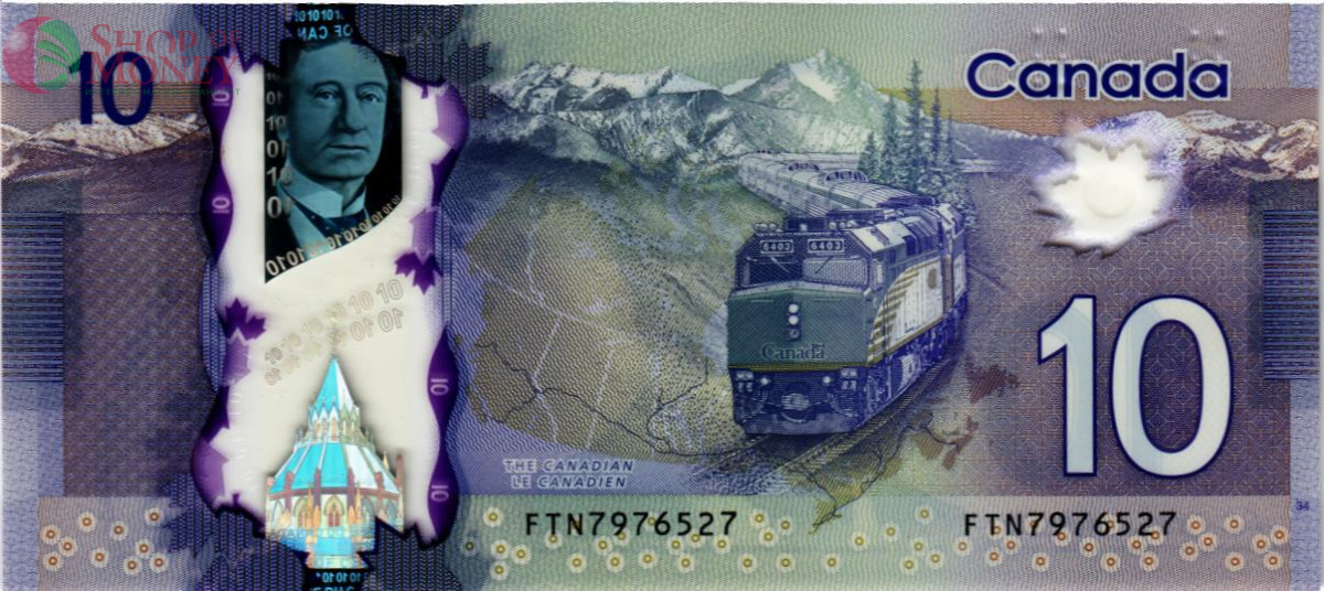 КАНАДА 10 ДОЛЛАРОВ 2