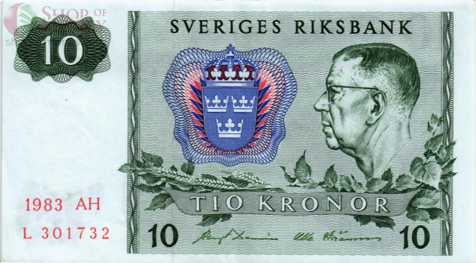 ШВЕЦИЯ 10 КРОН 1