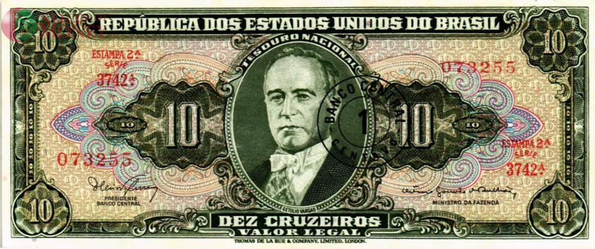 БРАЗИЛИЯ 1 СЕНТАВО (НАДПЕЧАТКА) 1