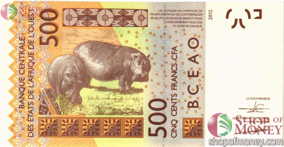 КОТ-Д'ИВУАР 500 ФРАНКОВ 2