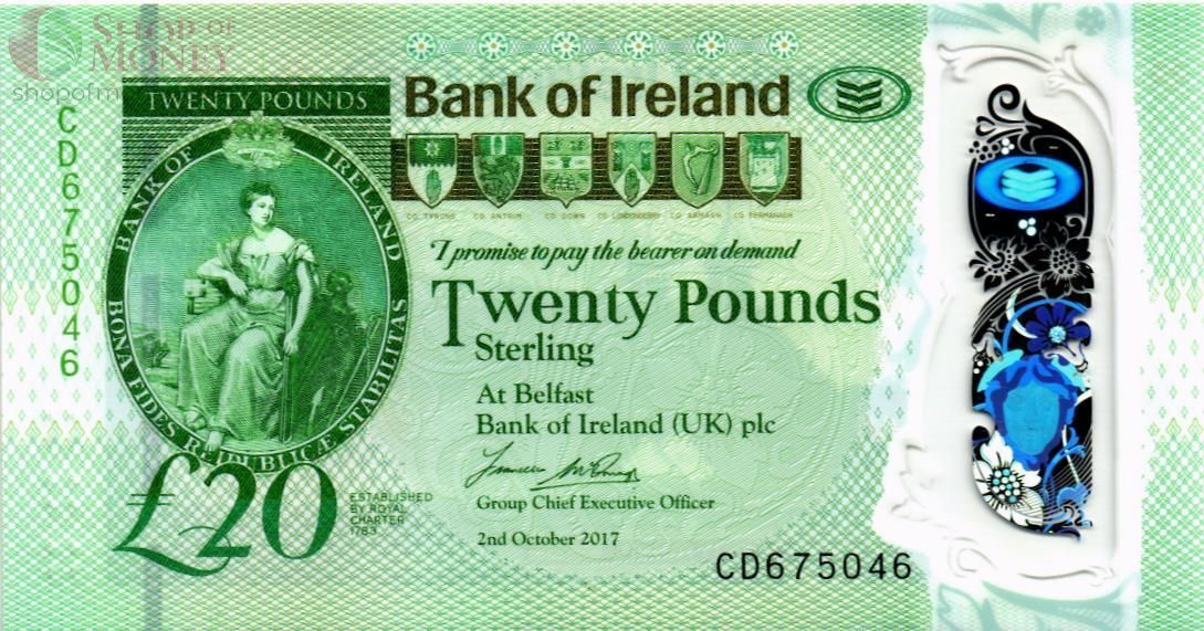 СЕВЕРНАЯ ИРЛАНДИЯ 20 ФУНТОВ (BANK OF IRELAND) 1