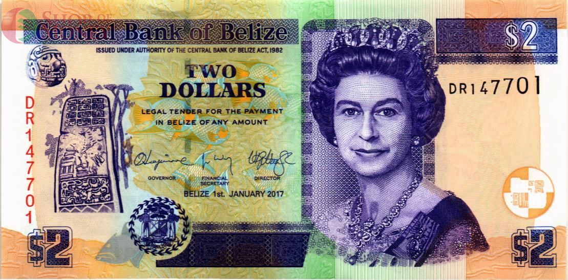 БЕЛИЗ 2 ДОЛЛАРА 1