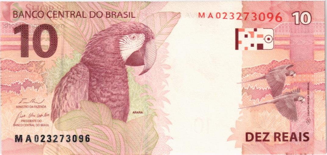 БРАЗИЛИЯ 10 РЕАЛ 2