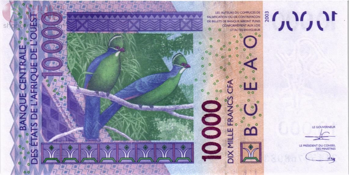 WAS - МАЛИ 10000 ФРАНКОВ (D) 2