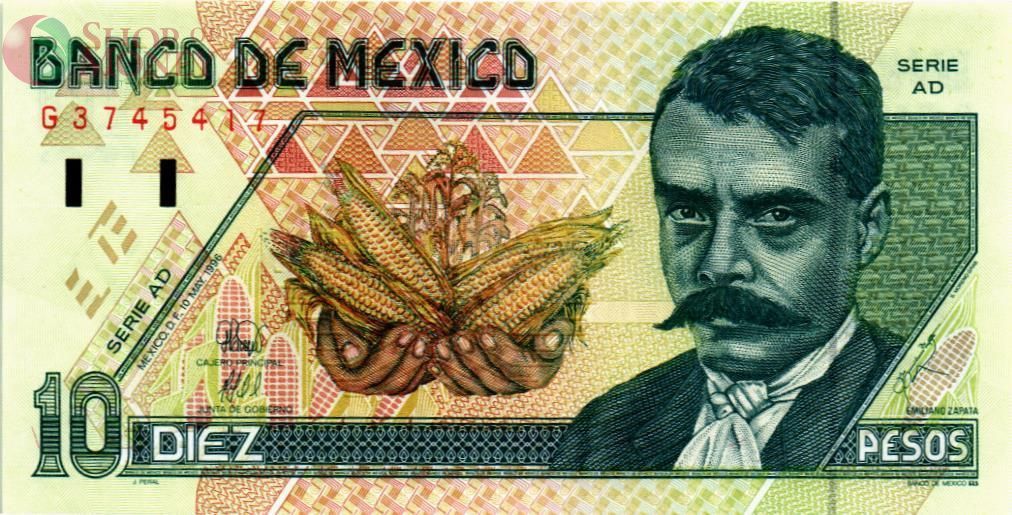 МЕКСИКА 10 ПЕСО (AD) 1