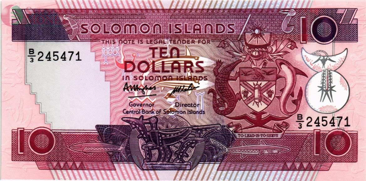 СОЛОМОНОВЫ ОСТРОВА 10 ДОЛЛАРОВ (C/9) 3