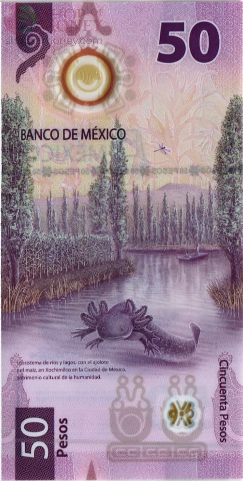 МЕКСИКА 50 ПЕСО (НАДПЕЧАТКА) 2