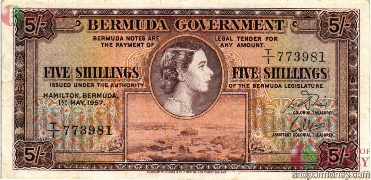 БЕРМУДСКИЕ ОСТРОВА 5 ДОЛЛАРОВ 1