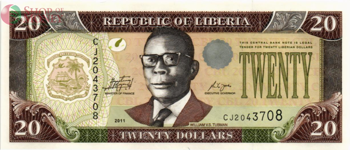ЛИБЕРИЯ 20 ДОЛЛАРОВ 1