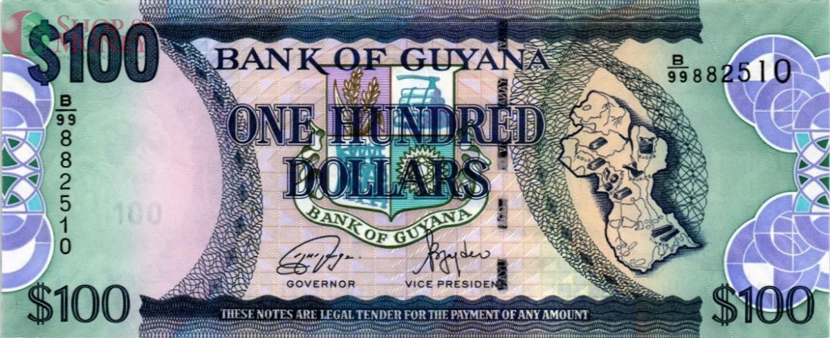 ГАЙАНА 100 ДОЛЛАРОВ 1