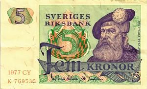 ШВЕЦИЯ 5 КРОН 1