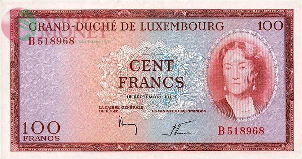 ЛЮКСЕМБУРГ 100 ФРАНКОВ 1