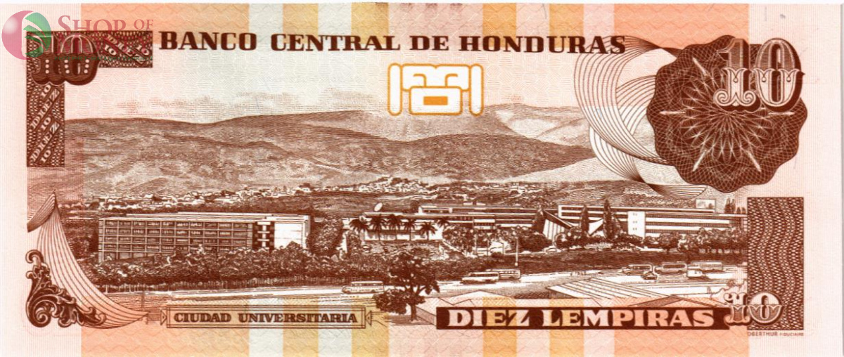 ГОНДУРАС 10 ЛЕМПИР 2