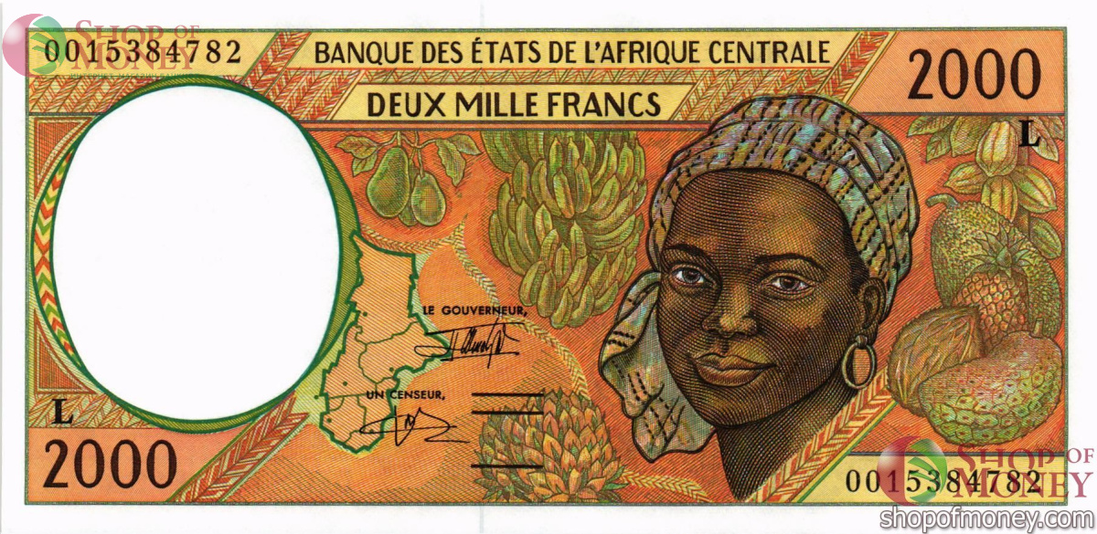ГАБОН 2000 ФРАНКОВ 1