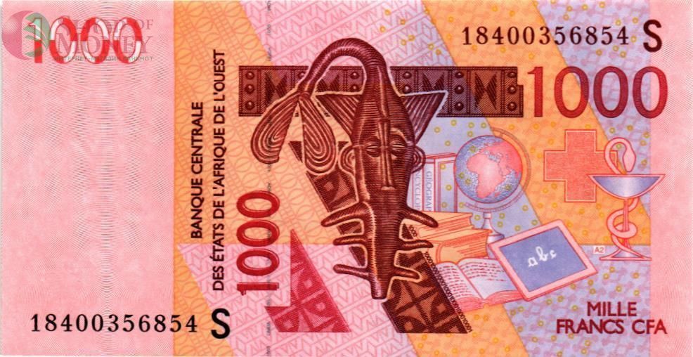 WAS - ГВИНЕЯ-БИСАУ 1000 ФРАНКОВ (S) 1