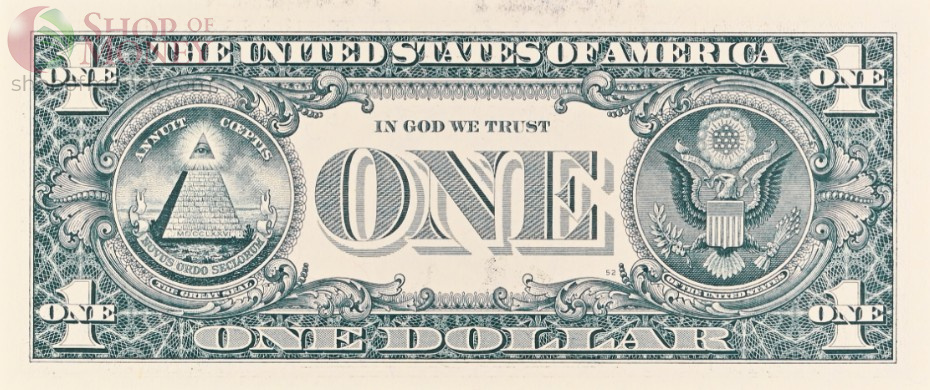 США 1 ДОЛЛАР (B - НЬЮ-ЙОРК - PMG - GRADE 64) #B02826780D 3